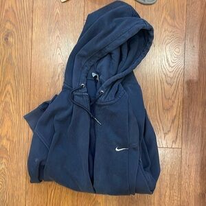 navy nike zip up